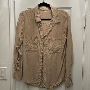 Anthropologie Cloth and Stone Women’s Khaki Button Down